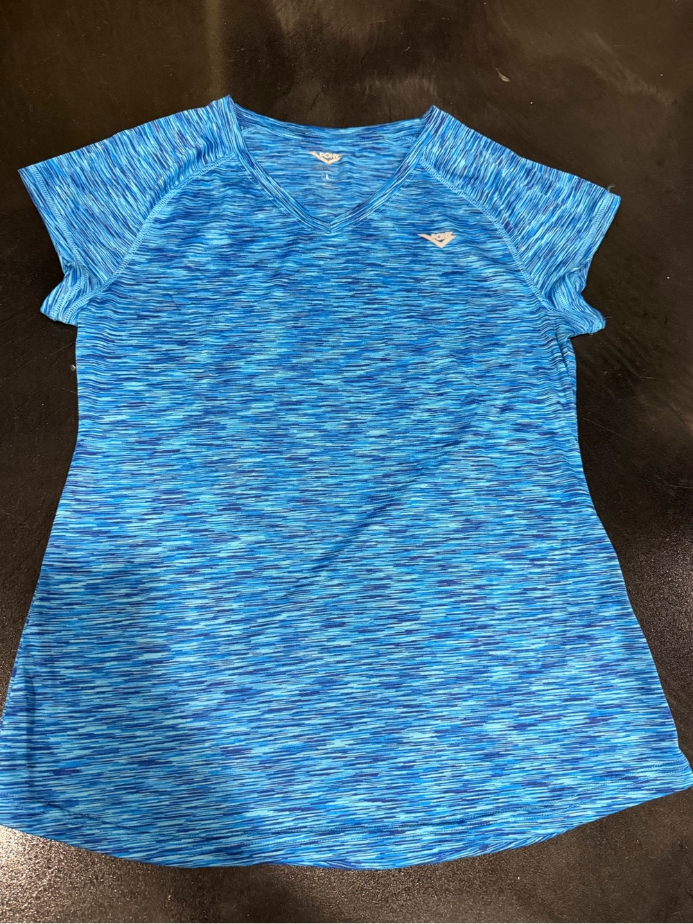 Pony Blue Space-Dye Short Sleeve Tee